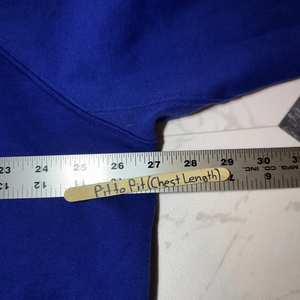 Levi's Blue Logo Hoodie Mens‎ 2XL Pullover Sweatshirt Big Logo